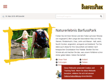 Tablet Screenshot of barfusspark.de